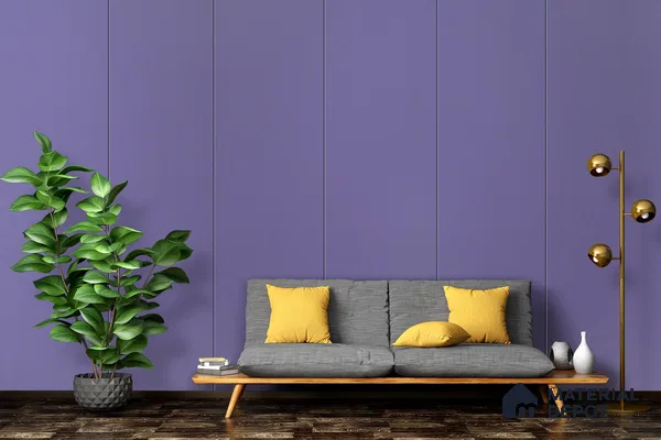 Violet Solid Colors Look 3633 SUD 8 ft x 4 ft Suede Finish Decorative Laminate - 1 mm | Suitable for Living Room, Kitchen, Office