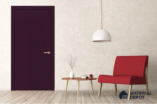 Violet Solid Colors Look 3634 SMR 8 ft x 4 ft High Gloss Finish Decorative Laminate - 1 mm | Suitable for Living Room, Kitchen, Office