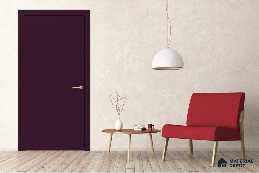 Violet Solid Colors Look 3634 SMR 8 ft x 4 ft High Gloss Finish Decorative Laminate - 1 mm | Suitable for Living Room, Kitchen, Office
