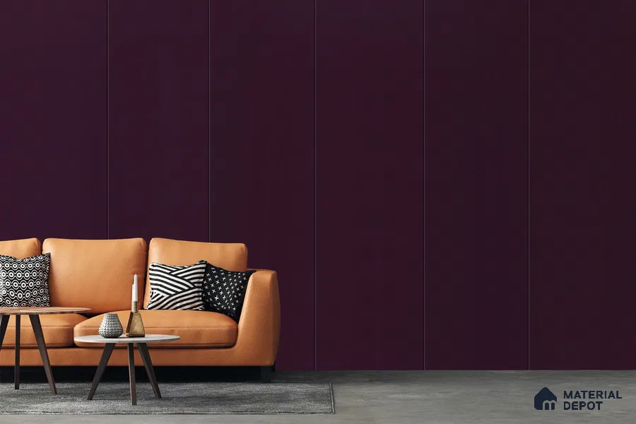 Violet Solid Colors Look 3634 SMR 8 ft x 4 ft High Gloss Finish Decorative Laminate - 1 mm | Suitable for Living Room, Kitchen, Office