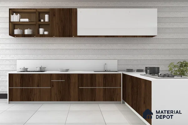 Wooden Look 3255 SMR 8 ft x 4 ft High Gloss Finish Decorative Laminate - 1 mm | Suitable for TV Unit, Wardrobe, Kitchen Cabinets