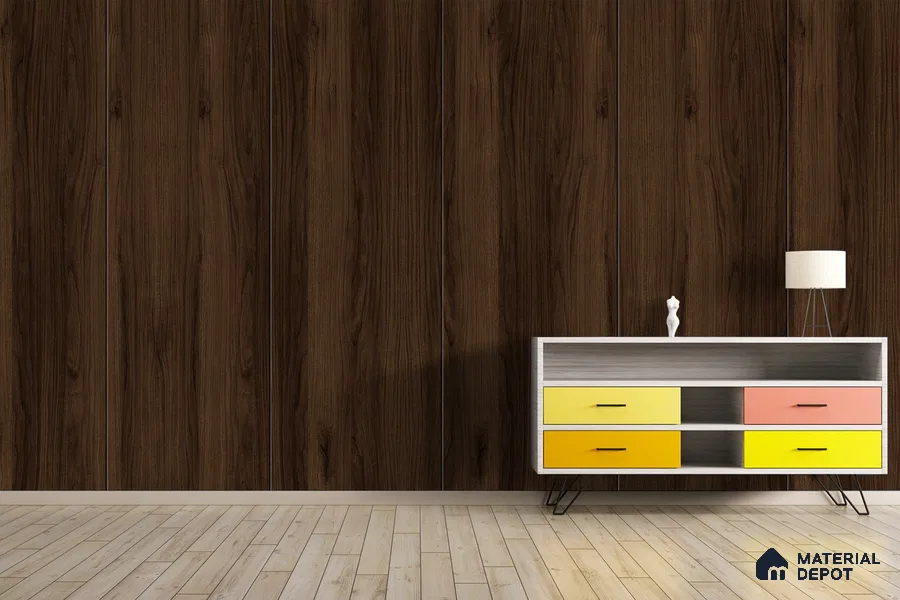 Wooden Look 3255 SMR 8 ft x 4 ft High Gloss Finish Decorative Laminate - 1 mm | Suitable for TV Unit, Wardrobe, Kitchen Cabinets