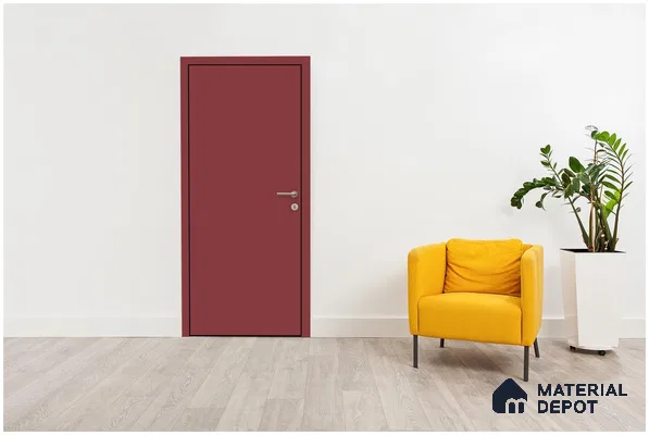 Red Solid Colors Look 3621 SMR 8 ft x 4 ft High Gloss Finish Decorative Laminate - 1 mm | Suitable for Living Room, Kitchen, Office