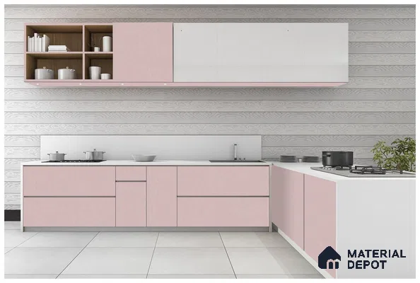 Violet Solid Colors Look 3541 SMR 8 ft x 4 ft High Gloss Finish Decorative Laminate - 1 mm | Suitable for Living Room, Kitchen, Office