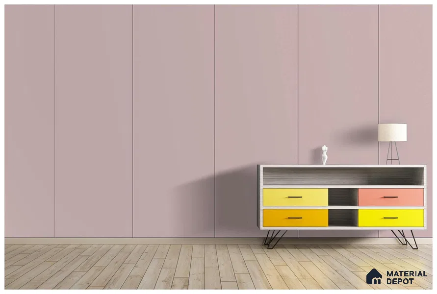 Violet Solid Colors Look 3541 SMR 8 ft x 4 ft High Gloss Finish Decorative Laminate - 1 mm | Suitable for Living Room, Kitchen, Office