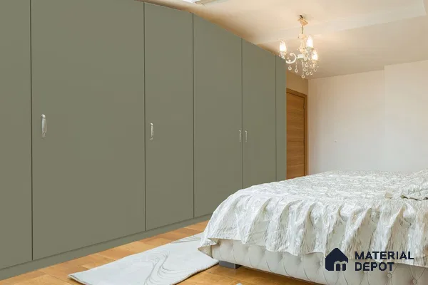 Beige Solid Colors Look 3561 SMR 8 ft x 4 ft High Gloss Finish Decorative Laminate - 1 mm | Suitable for Living Room, Kitchen, Office