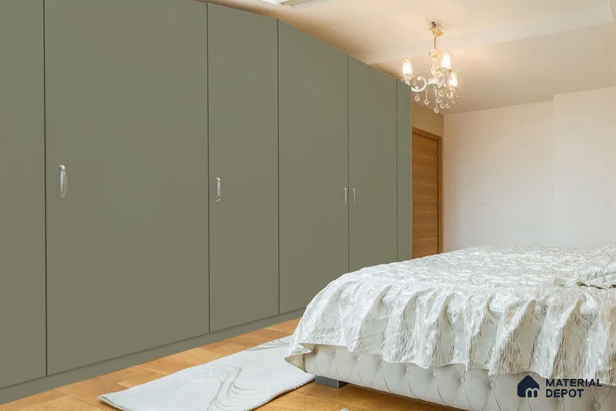 Beige Solid Colors Look 3561 SMR 8 ft x 4 ft High Gloss Finish Decorative Laminate - 1 mm | Suitable for Living Room, Kitchen, Office
