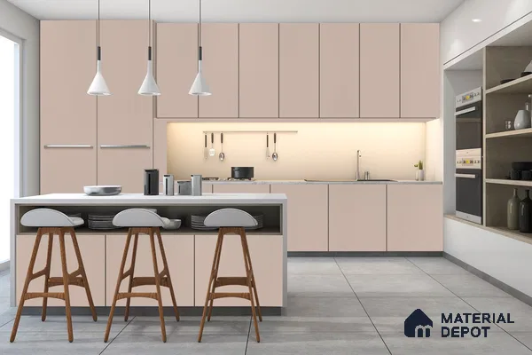 Violet Solid Colors Look 3521 SMR 8 ft x 4 ft High Gloss Finish Decorative Laminate - 1 mm | Suitable for Living Room, Kitchen, Office