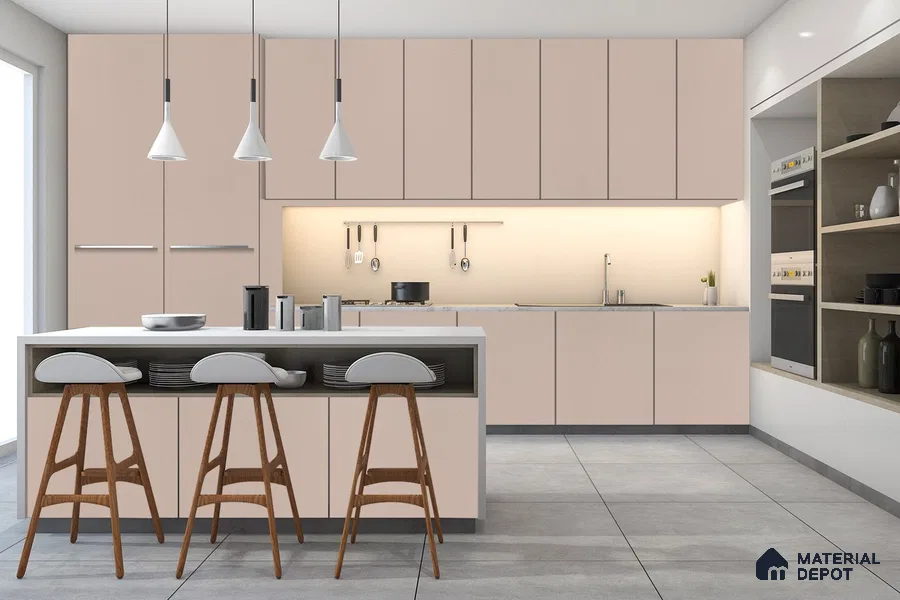 Violet Solid Colors Look 3521 SMR 8 ft x 4 ft High Gloss Finish Decorative Laminate - 1 mm | Suitable for Living Room, Kitchen, Office