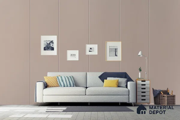 Violet Solid Colors Look 3521 SMR 8 ft x 4 ft High Gloss Finish Decorative Laminate - 1 mm | Suitable for Living Room, Kitchen, Office