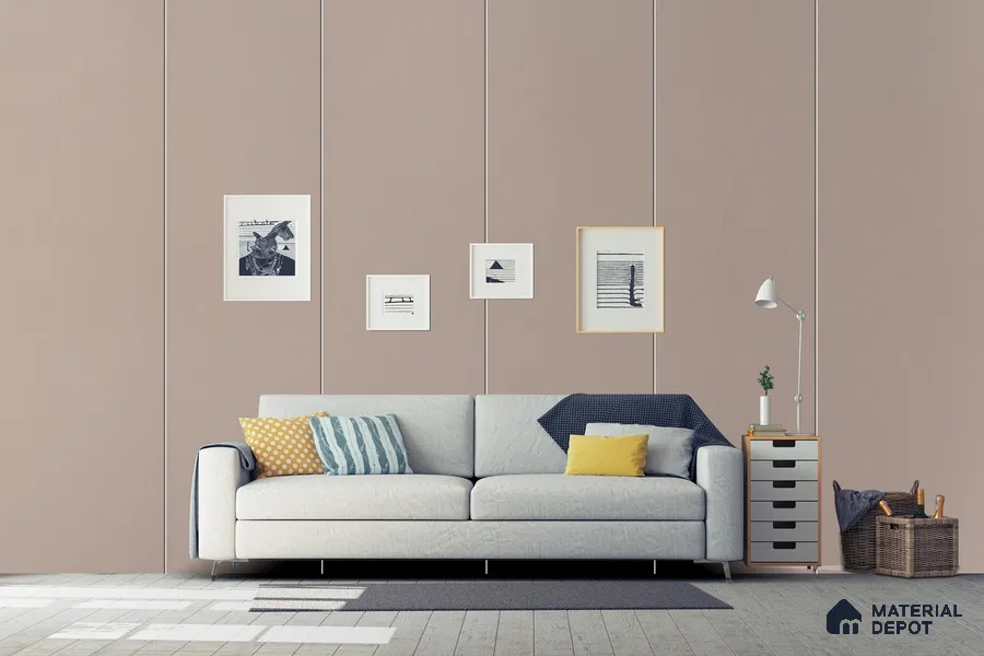 Violet Solid Colors Look 3521 SMR 8 ft x 4 ft High Gloss Finish Decorative Laminate - 1 mm | Suitable for Living Room, Kitchen, Office