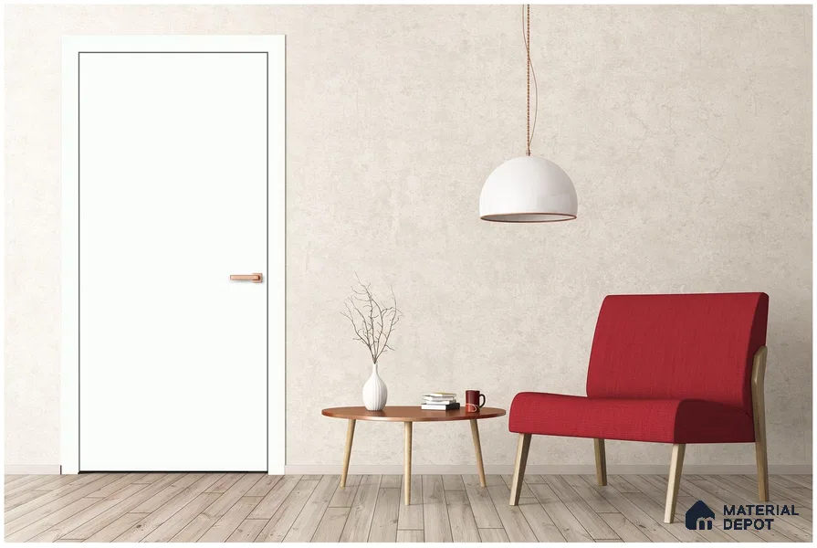 White Solid Colors Look 3503 SMR 8 ft x 4 ft High Gloss Finish Decorative Laminate - 1 mm | Suitable for Living Room, Kitchen, Office
