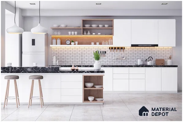 White Solid Colors Look 3503 SMR 8 ft x 4 ft High Gloss Finish Decorative Laminate - 1 mm | Suitable for Living Room, Kitchen, Office
