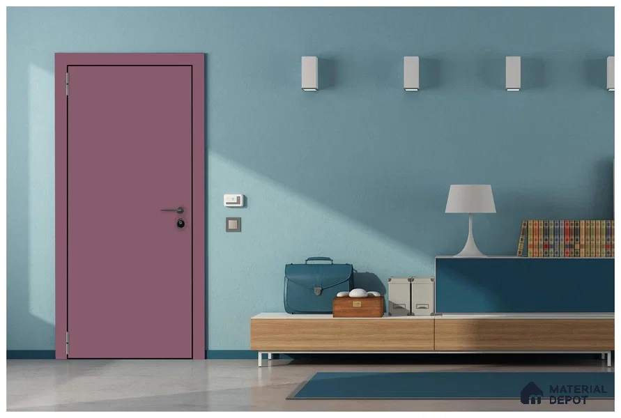 Purple Solid Colors Look 3544 SMR 8 ft x 4 ft High Gloss Finish Decorative Laminate - 1 mm | Suitable for Living Room, Kitchen, Office