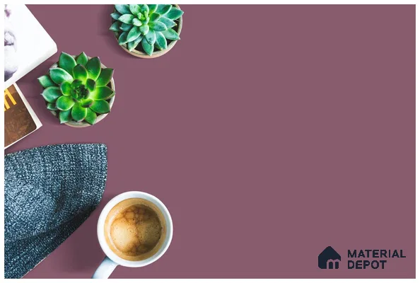 Purple Solid Colors Look 3544 SMR 8 ft x 4 ft High Gloss Finish Decorative Laminate - 1 mm | Suitable for Living Room, Kitchen, Office