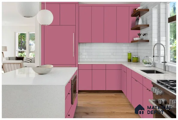 Purple Solid Colors Look 3543 SMR 8 ft x 4 ft High Gloss Finish Decorative Laminate - 1 mm | Suitable for Living Room, Kitchen, Office