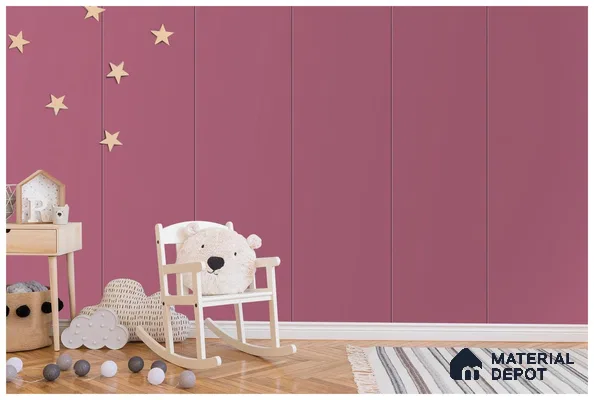 Purple Solid Colors Look 3543 SMR 8 ft x 4 ft High Gloss Finish Decorative Laminate - 1 mm | Suitable for Living Room, Kitchen, Office