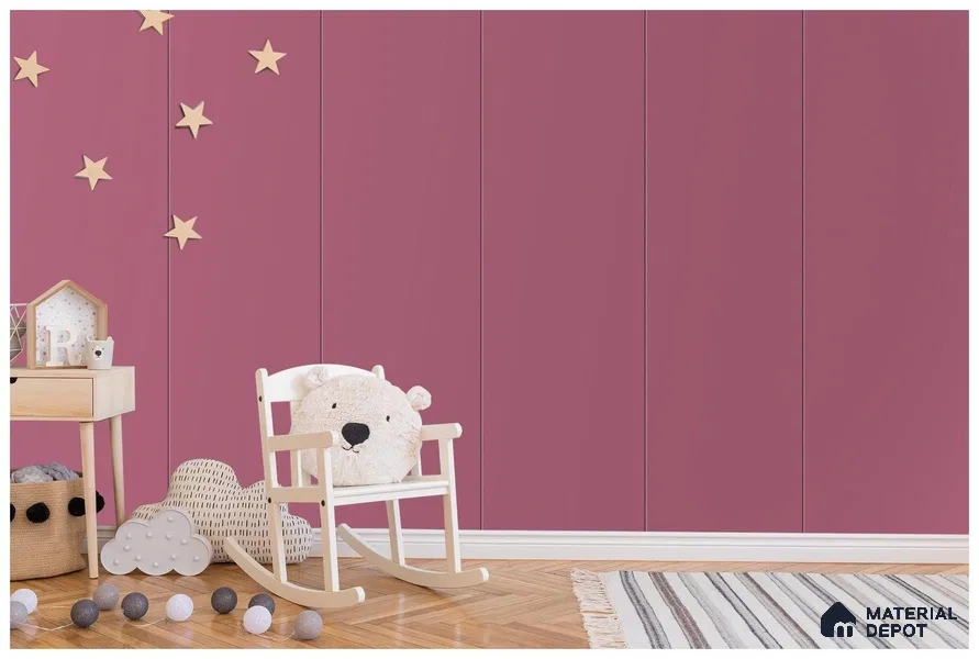 Purple Solid Colors Look 3543 SMR 8 ft x 4 ft High Gloss Finish Decorative Laminate - 1 mm | Suitable for Living Room, Kitchen, Office