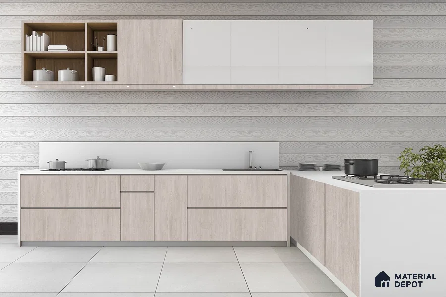 Wooden Look 3252 SMR 8 ft x 4 ft High Gloss Finish Decorative Laminate - 1 mm | Suitable for TV Unit, Wardrobe, Kitchen Cabinets