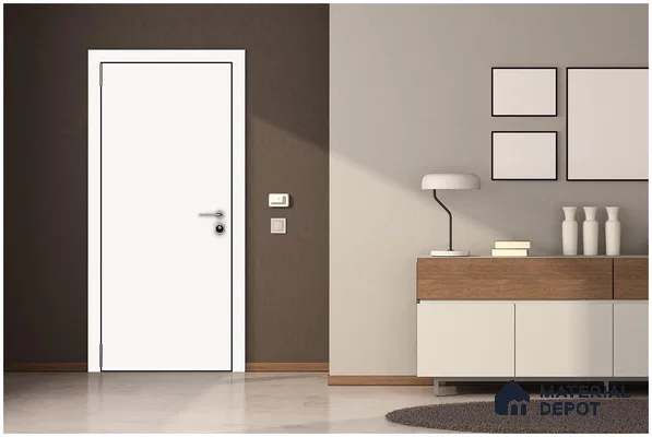 White Solid Colors Look 93504 NGL 8 ft x 4 ft High Gloss Finish Decorative Laminate - 1 mm | Suitable for Living Room, Kitchen, Office