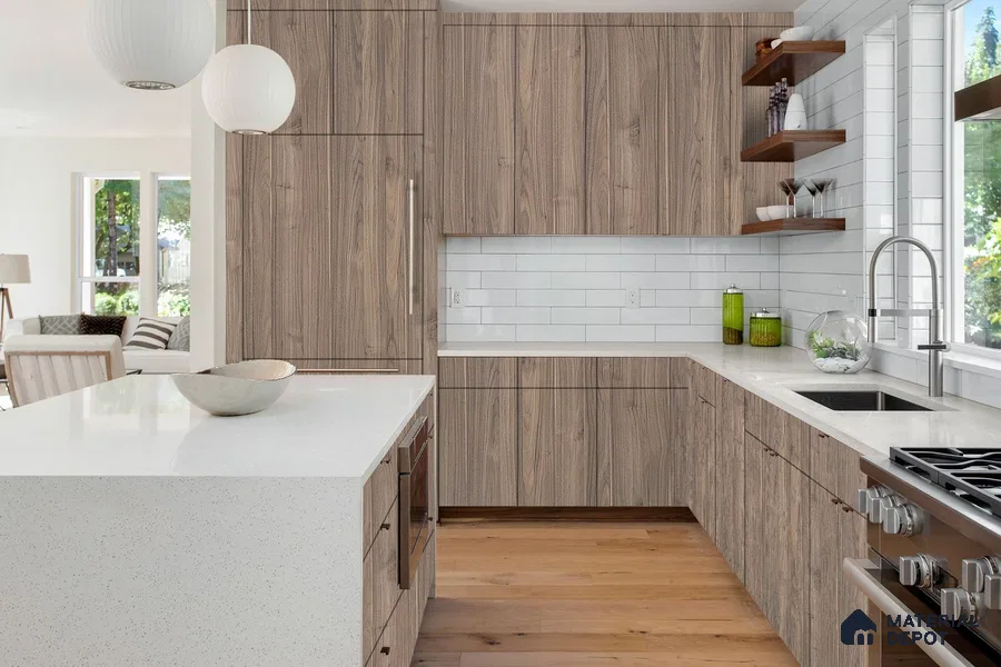 Wooden Look 3298 SUD 8 ft x 4 ft Suede Finish Decorative Laminate - 1 mm | Suitable for TV Unit, Wardrobe, Kitchen Cabinets