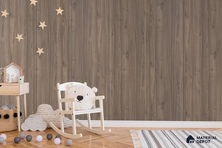 Wooden Look 3298 SUD 8 ft x 4 ft Suede Finish Decorative Laminate - 1 mm | Suitable for TV Unit, Wardrobe, Kitchen Cabinets