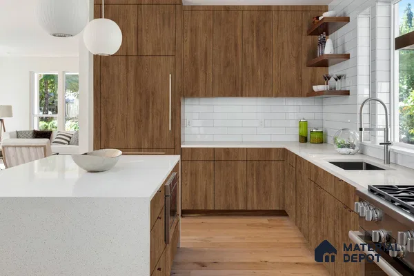 Wooden Look 3253 BRS 8 ft x 4 ft Texture Finish Decorative Laminate - 1 mm | Suitable for TV Unit, Wardrobe, Kitchen Cabinets