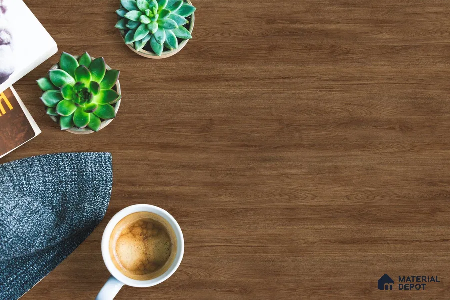 Wooden Look 3253 BRS 8 ft x 4 ft Texture Finish Decorative Laminate - 1 mm | Suitable for TV Unit, Wardrobe, Kitchen Cabinets