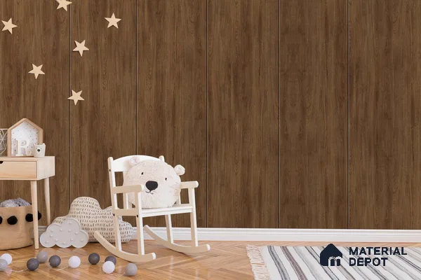Wooden Look 3253 BRS 8 ft x 4 ft Texture Finish Decorative Laminate - 1 mm | Suitable for TV Unit, Wardrobe, Kitchen Cabinets