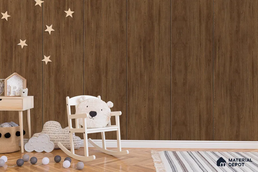 Wooden Look 3253 BRS 8 ft x 4 ft Texture Finish Decorative Laminate - 1 mm | Suitable for TV Unit, Wardrobe, Kitchen Cabinets