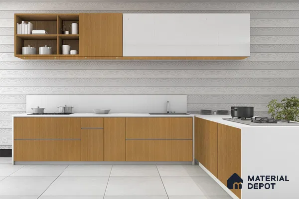 Wooden Look 3232 SUD 8 ft x 4 ft Suede Finish Decorative Laminate - 1 mm | Suitable for TV Unit, Wardrobe, Kitchen Cabinets