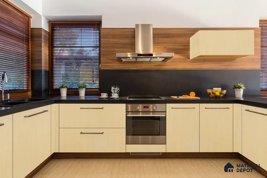 Wooden Look 3064 SUD Amero Mape 8 ft x 4 ft Woodgrain Suede Finish Decorative Laminate - 1 mm