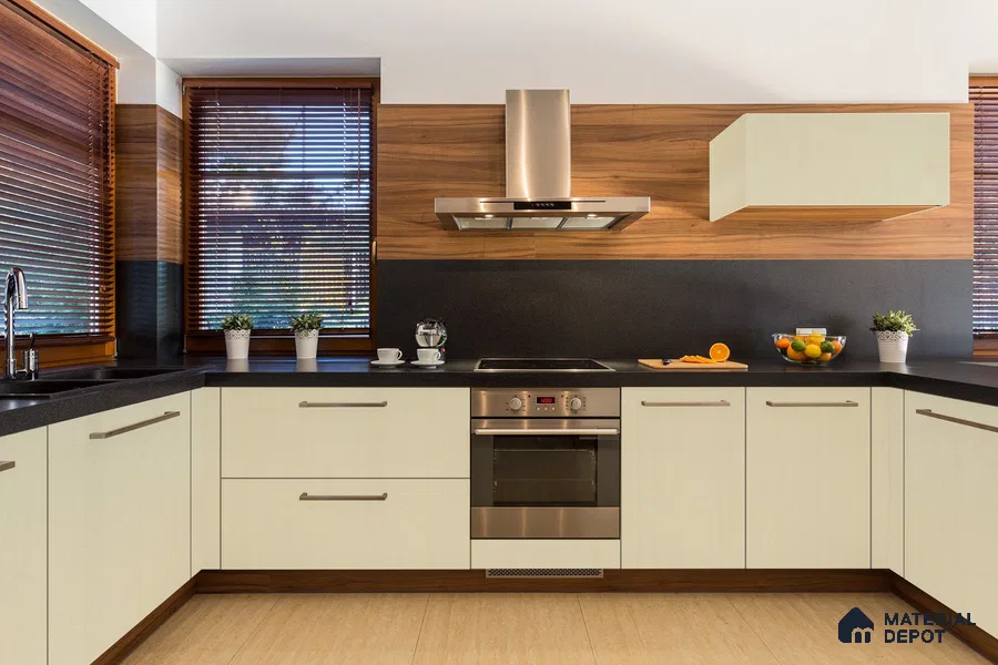 Wooden Look 3056 SUD 8 ft x 4 ft Suede Finish Decorative Laminate - 1 mm | Suitable for TV Unit, Wardrobe, Kitchen Cabinets