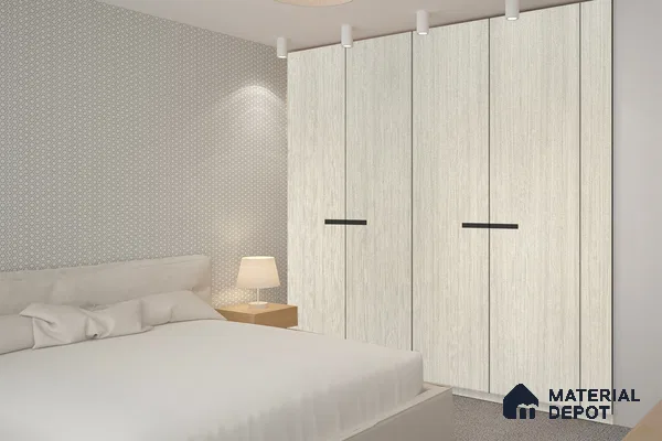 Wooden Look 3156 SUD 8 ft x 4 ft Suede Finish Decorative Laminate - 1 mm | Suitable for TV Unit, Wardrobe, Kitchen Cabinets