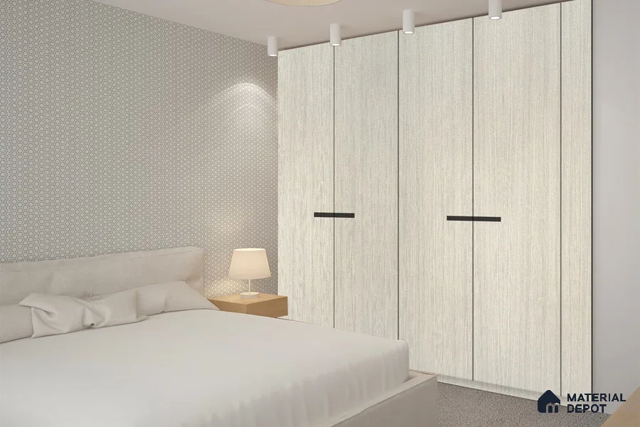 Wooden Look 3156 SUD 8 ft x 4 ft Suede Finish Decorative Laminate - 1 mm | Suitable for TV Unit, Wardrobe, Kitchen Cabinets