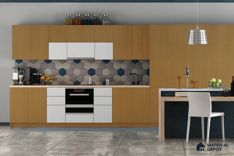 Wooden Look 3013 SUD 8 ft x 4 ft Suede Finish Decorative Laminate - 1 mm | Suitable for TV Unit, Wardrobe, Kitchen Cabinets