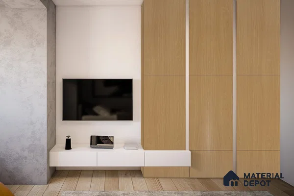 Wooden Look 3013 SUD 8 ft x 4 ft Suede Finish Decorative Laminate - 1 mm | Suitable for TV Unit, Wardrobe, Kitchen Cabinets
