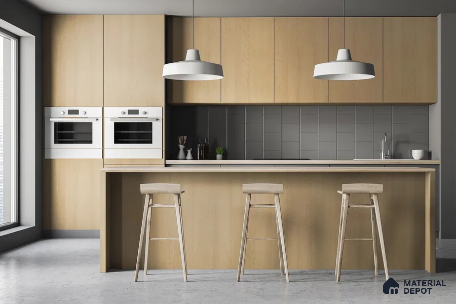 Wooden Look 3014 SUD 8 ft x 4 ft Suede Finish Decorative Laminate - 1 mm | Suitable for TV Unit, Wardrobe, Kitchen Cabinets