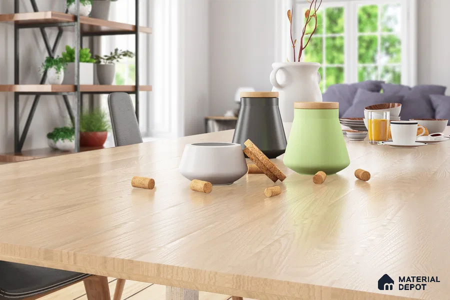 Wooden Look 3014 SUD 8 ft x 4 ft Suede Finish Decorative Laminate - 1 mm | Suitable for TV Unit, Wardrobe, Kitchen Cabinets