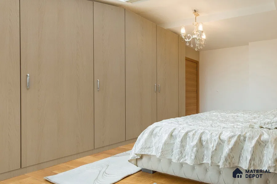 Wooden Look 3014 SUD 8 ft x 4 ft Suede Finish Decorative Laminate - 1 mm | Suitable for TV Unit, Wardrobe, Kitchen Cabinets