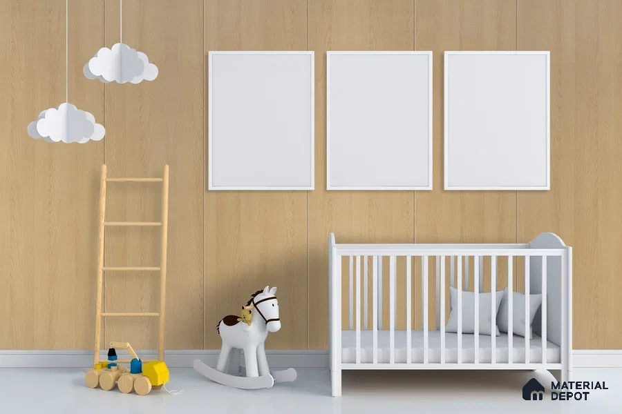 Wooden Look 3014 SUD 8 ft x 4 ft Suede Finish Decorative Laminate - 1 mm | Suitable for TV Unit, Wardrobe, Kitchen Cabinets