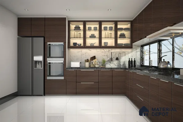 Wooden Look 3962 SUD 8 ft x 4 ft Suede Finish Decorative Laminate - 1 mm | Suitable for TV Unit, Wardrobe, Kitchen Cabinets