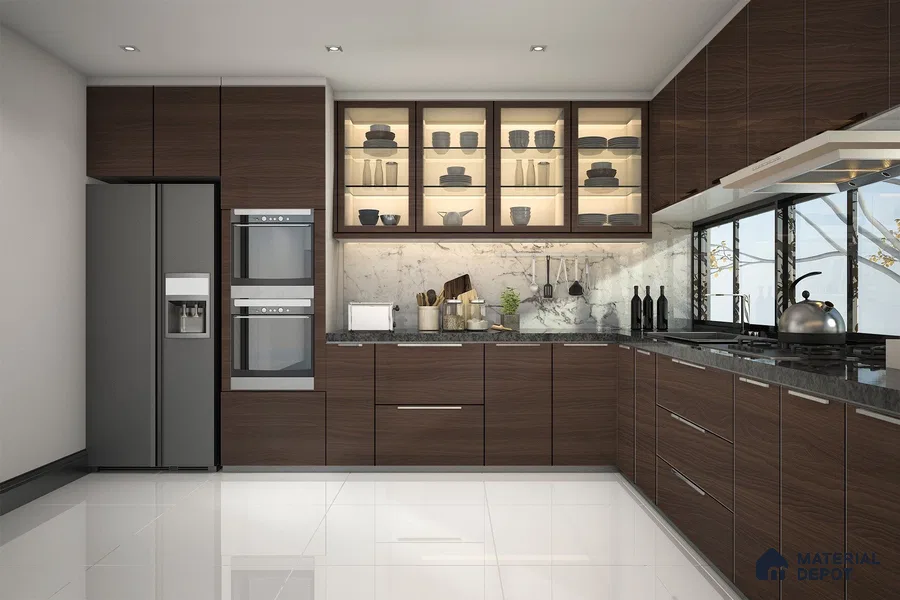 Wooden Look 3962 SUD 8 ft x 4 ft Suede Finish Decorative Laminate - 1 mm | Suitable for TV Unit, Wardrobe, Kitchen Cabinets