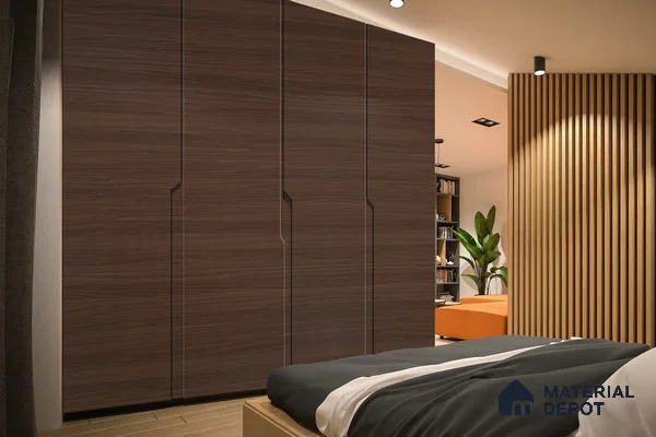 Wooden Look 3962 SUD 8 ft x 4 ft Suede Finish Decorative Laminate - 1 mm | Suitable for TV Unit, Wardrobe, Kitchen Cabinets