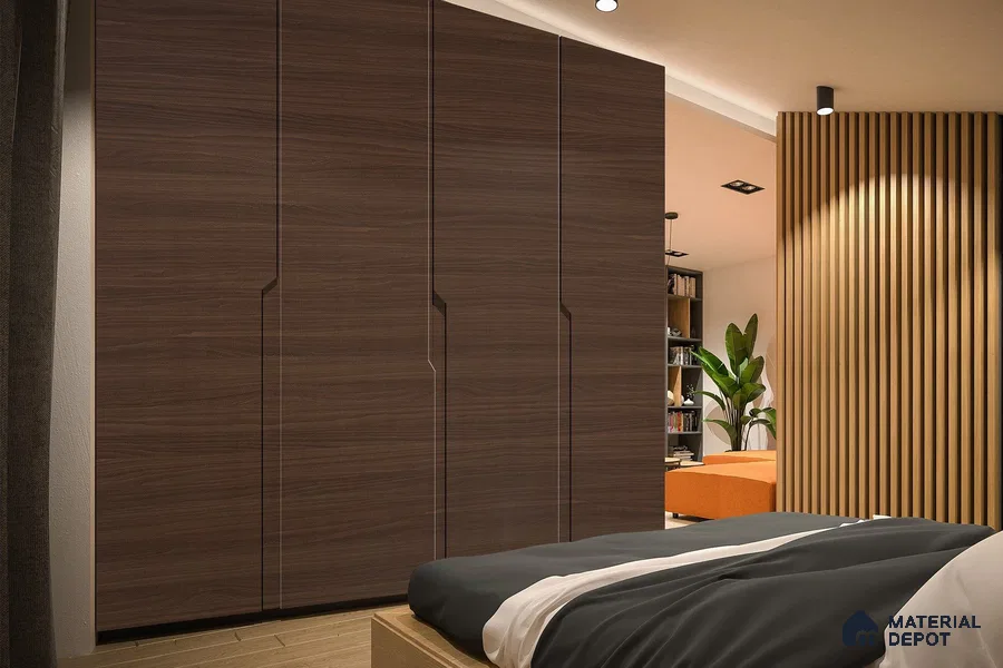 Wooden Look 3962 SUD 8 ft x 4 ft Suede Finish Decorative Laminate - 1 mm | Suitable for TV Unit, Wardrobe, Kitchen Cabinets