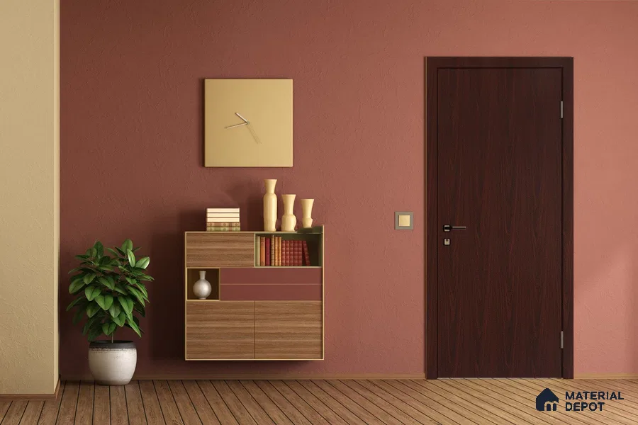 Wooden Look 3036 SUD 8 ft x 4 ft Suede Finish Decorative Laminate - 1 mm | Suitable for TV Unit, Wardrobe, Kitchen Cabinets
