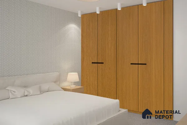 Wooden Look 3154 SUD 8 ft x 4 ft Suede Finish Decorative Laminate - 1 mm | Suitable for TV Unit, Wardrobe, Kitchen Cabinets