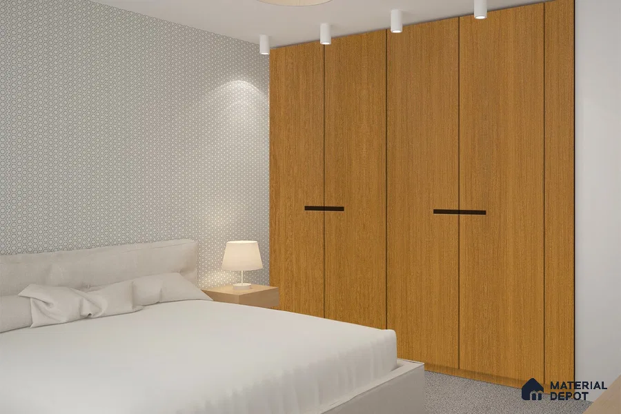 Wooden Look 3154 SUD 8 ft x 4 ft Suede Finish Decorative Laminate - 1 mm | Suitable for TV Unit, Wardrobe, Kitchen Cabinets