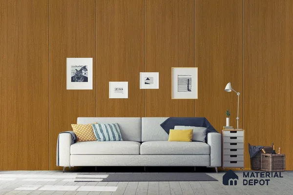 Wooden Look 3154 SUD 8 ft x 4 ft Suede Finish Decorative Laminate - 1 mm | Suitable for TV Unit, Wardrobe, Kitchen Cabinets