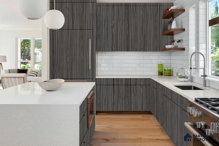Wooden Look 3305 SUD 8 ft x 4 ft Suede Finish Decorative Laminate - 1 mm | Suitable for TV Unit, Wardrobe, Kitchen Cabinets